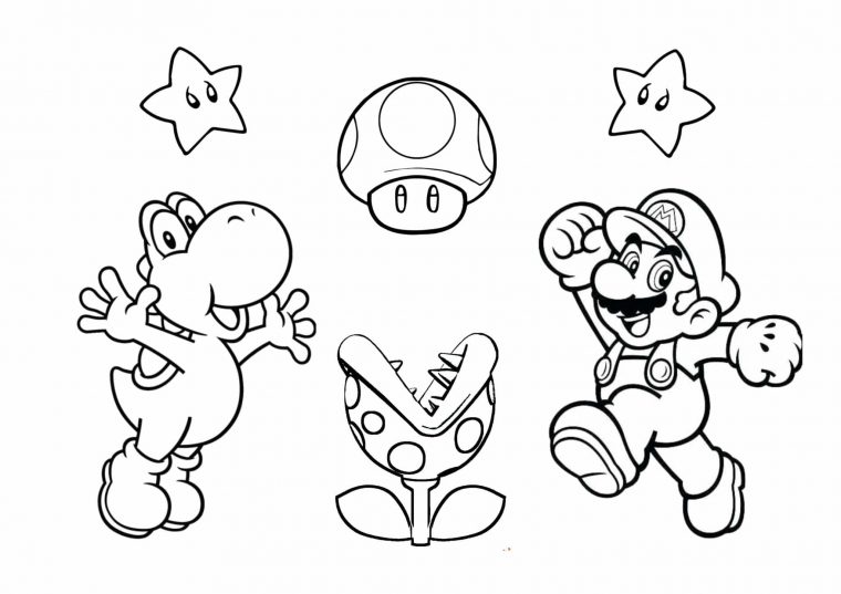 Coloriage Mario  25 Supers Dessins À Imprimer Gratuitement avec Coloriage Mario Et Luigi