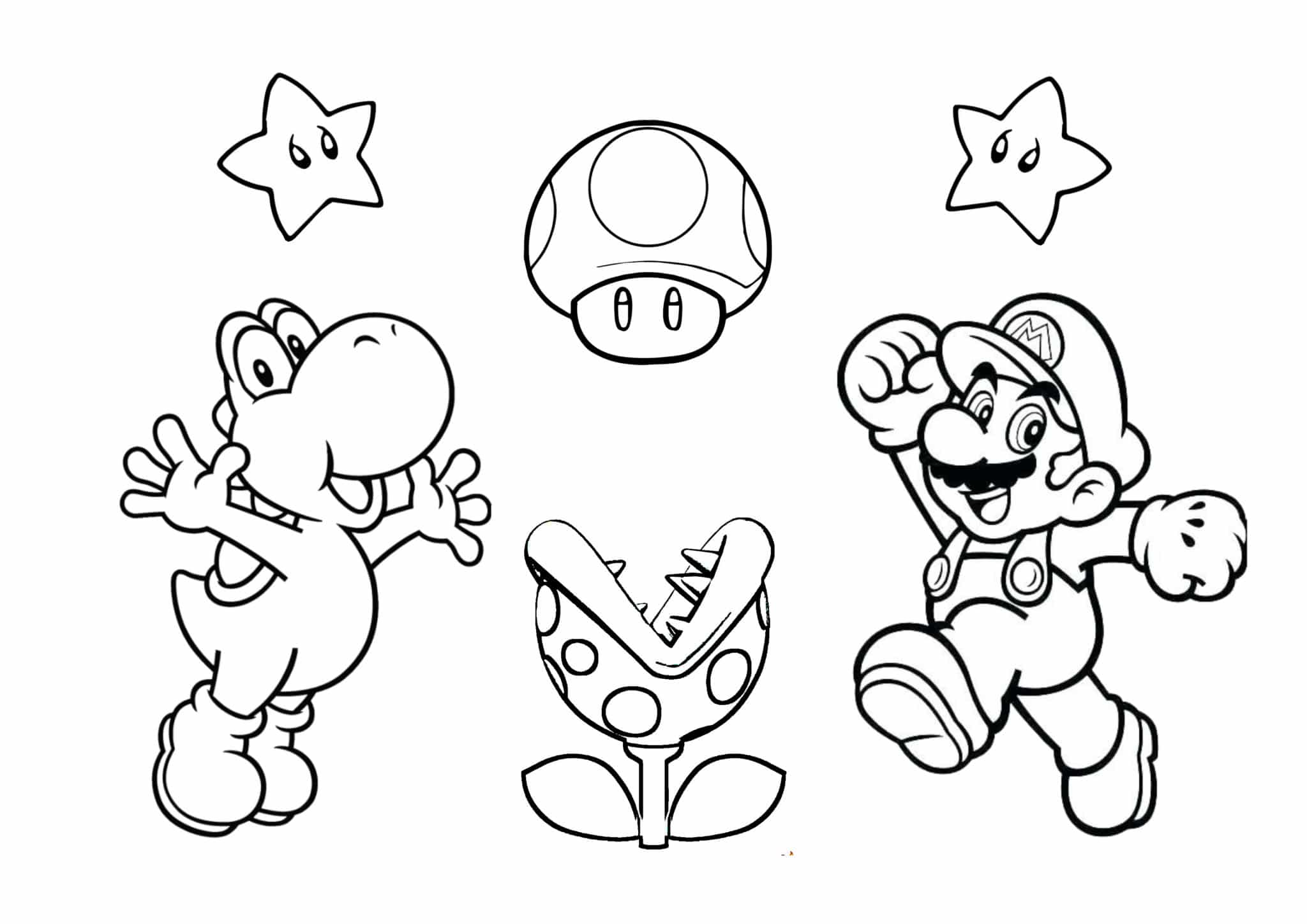 Coloriage Mario  25 Supers Dessins À Imprimer Gratuitement avec Coloriage Mario Et Luigi 