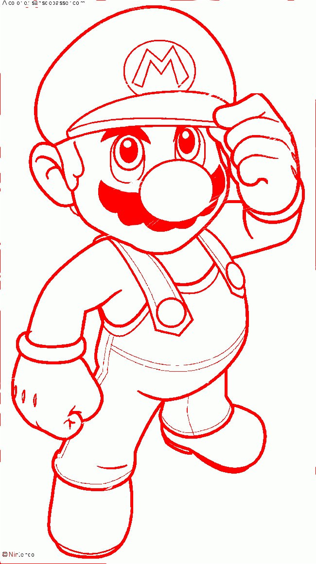 Coloriage Mario Et Luigi – Sans Dépasser tout Coloriage Mario Et Luigi