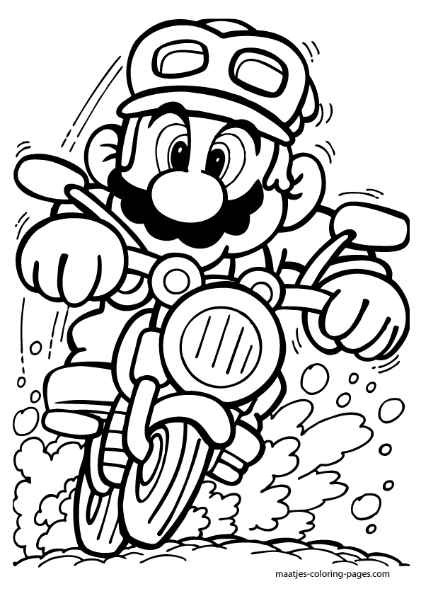 Coloriage Mario Kart #154509 (Jeux Vidéos) - Album De tout Coloriage Mario Kart 