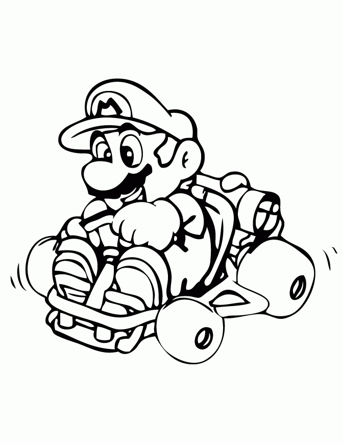 Coloriage Mario Kart 8 À Imprimer à Dessin A Imprimer Mario 