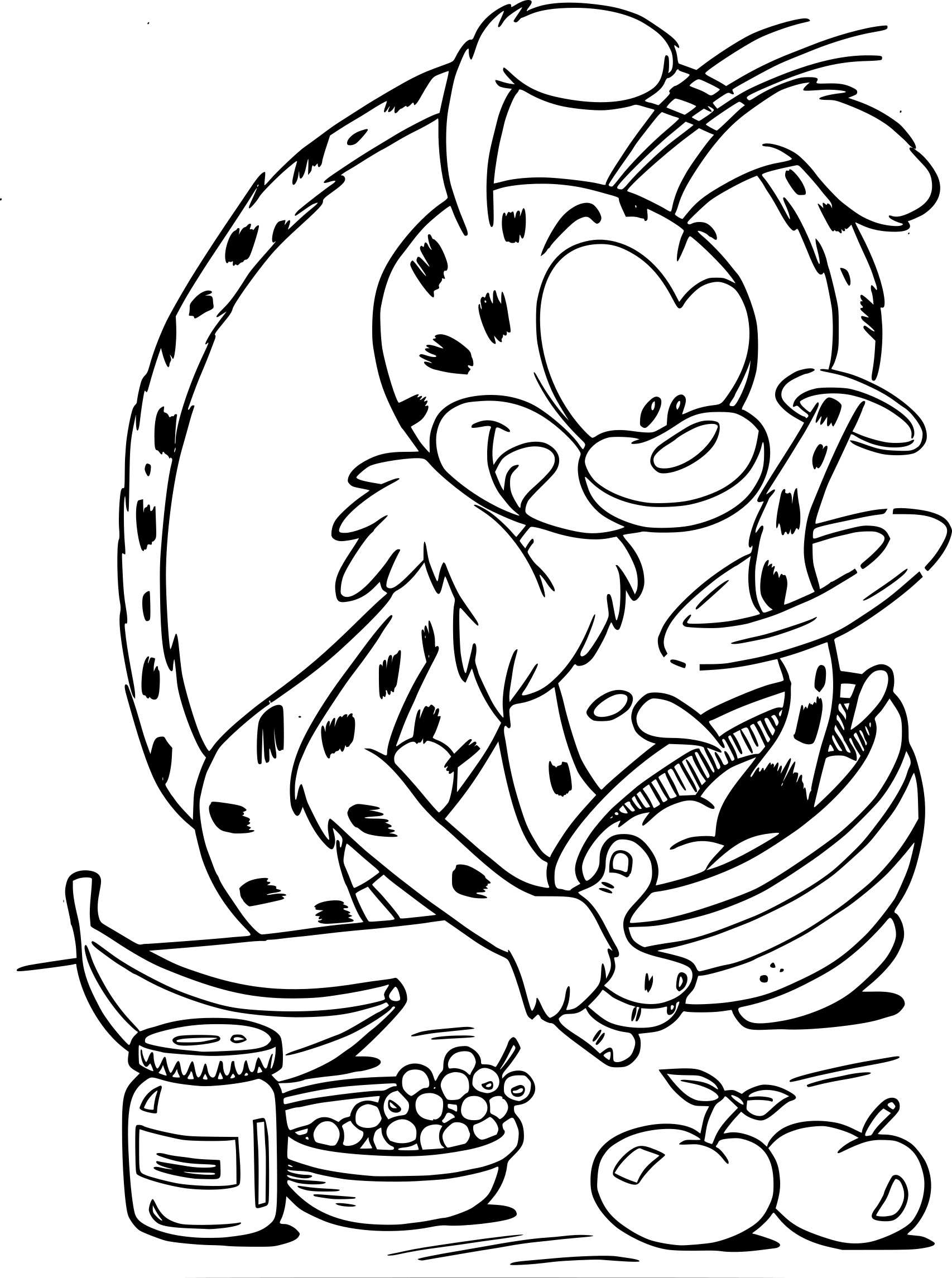 Coloriage Marsupilami À Imprimer à Dessin Cars À Imprimer