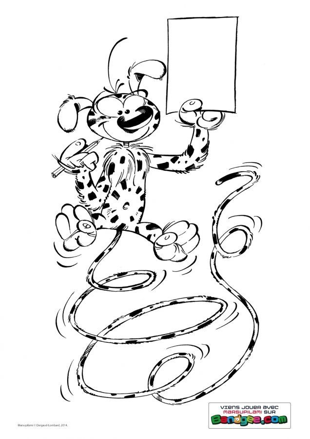 Coloriage Marsupilami Inspirational Épinglé Par Lmi Kids à Dessin Marsupilami 