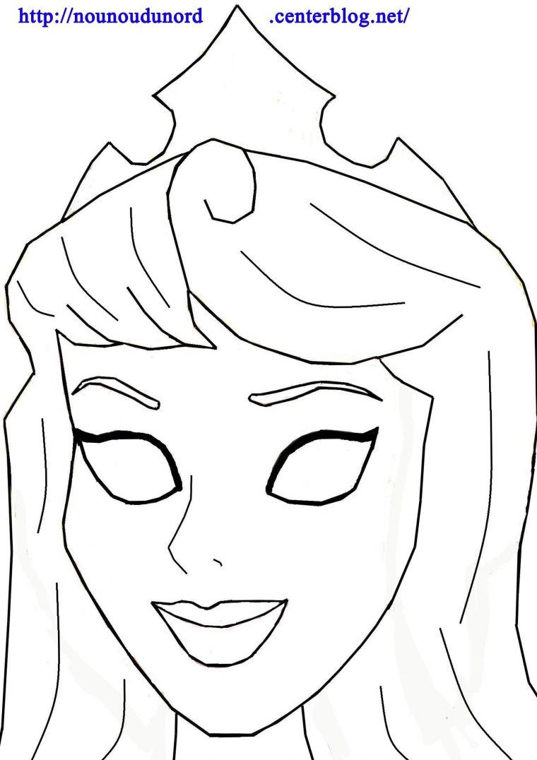 Coloriage Masque A Imprimer Princesse – Coloriage Imprimer avec Coloriage Cendrillon À Imprimer