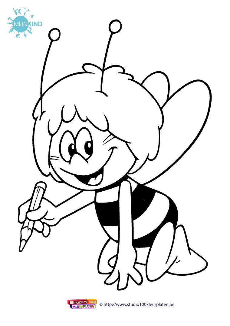 Coloriage Maya L'Abeille #28213 (Dessins Animés) – Album destiné Coloriages Abeilles