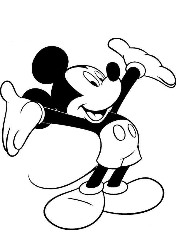 Coloriage Mickey À Imprimer (Mickey Noël, Mickey Bébé, ) pour Dessin Tete De Mickey 