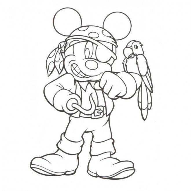 Coloriage Mickey En Tant Que Pirate Dessin Gratuit À Imprimer tout Dessin À Imprimer Pirate