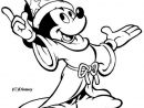 Coloriage Mickey Est Un Magicien Dessin Disney Walt À Imprimer dedans Coloriage De Mickey Gratuit