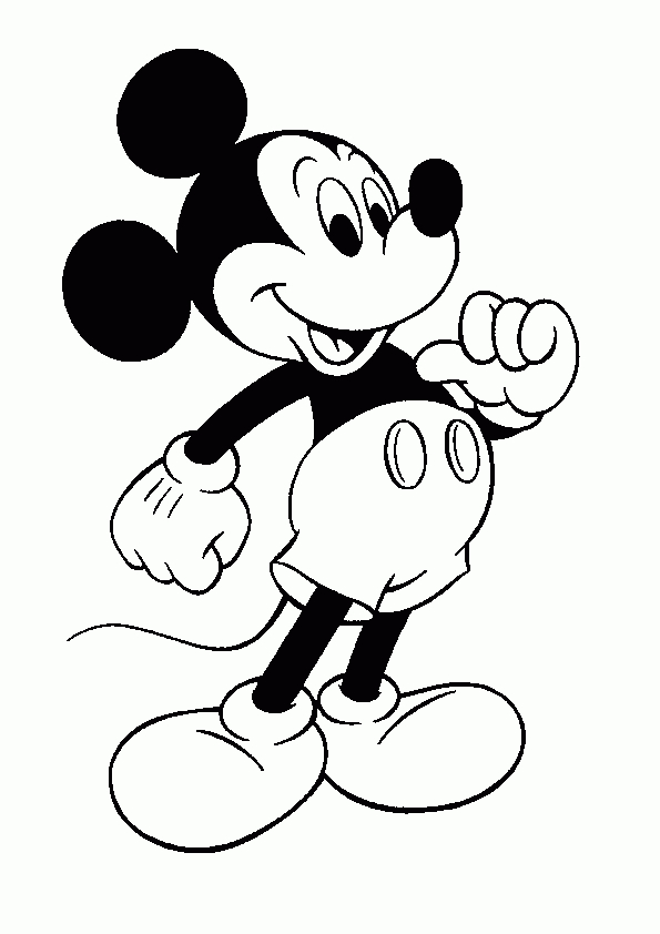 Coloriage Mickey Mouse À Imprimer Pour Les Enfants - Cp17885 intérieur Jeux De Coloriage Mickey 
