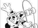 Coloriage Mickey Mouse Skateur Dessin Gratuit À Imprimer destiné Dessin Mickey À Colorier