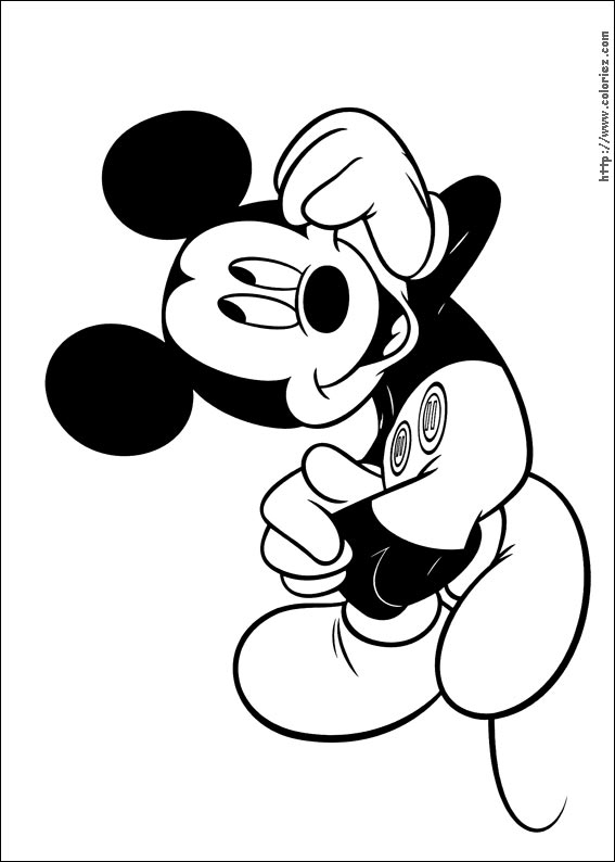 Coloriage - Mickey Rêve destiné Jeux De Coloriage Mickey 