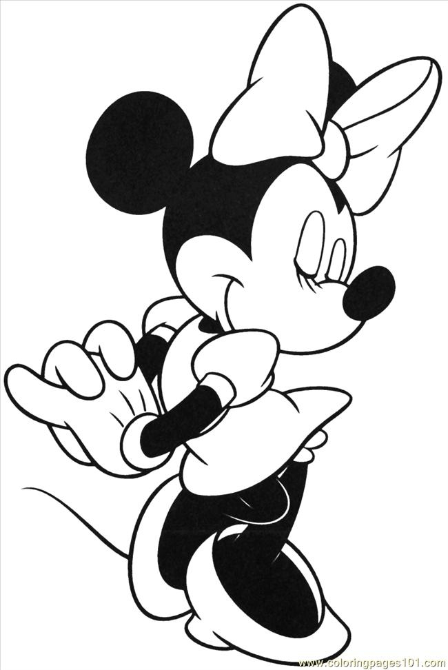 Coloriage Minnie À Imprimer Pour Les Enfants – Cp18101 pour Coloriage Minnie À Imprimer Gratuit