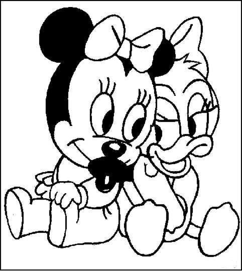 Coloriage Minnie Et Daisy Enfant Dessin Gratuit À Imprimer pour Coloriage Minnie À Imprimer Gratuit