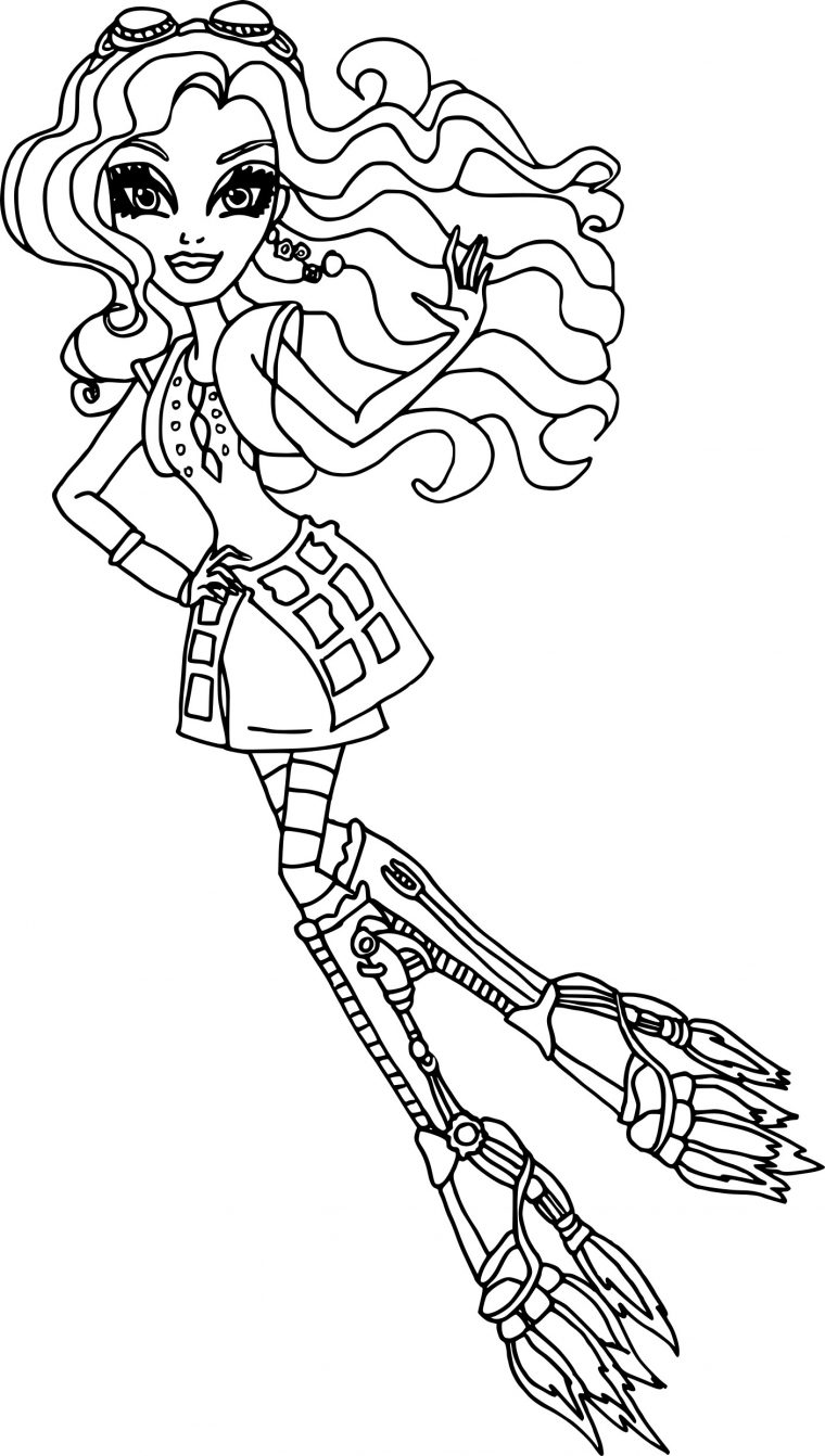 Coloriage Monster High Robecca À Imprimer destiné Coloriage Monster High