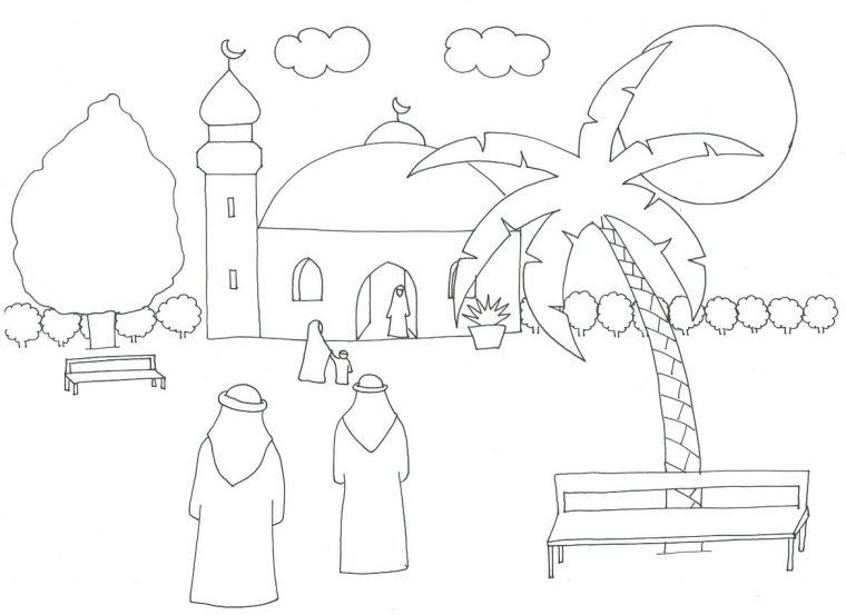 Coloriage Mosquées – Page 2 – Bébé Muslim, L'Islam Pour destiné Coloriage Musulman