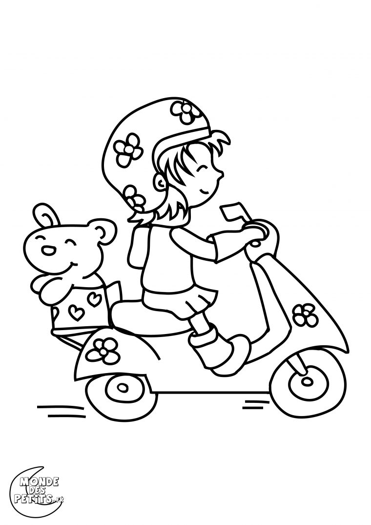 Coloriage Moto À Imprimer Pour Les Enfants – Cp18650 concernant Moto A Colorier Et Imprimer Gratuit