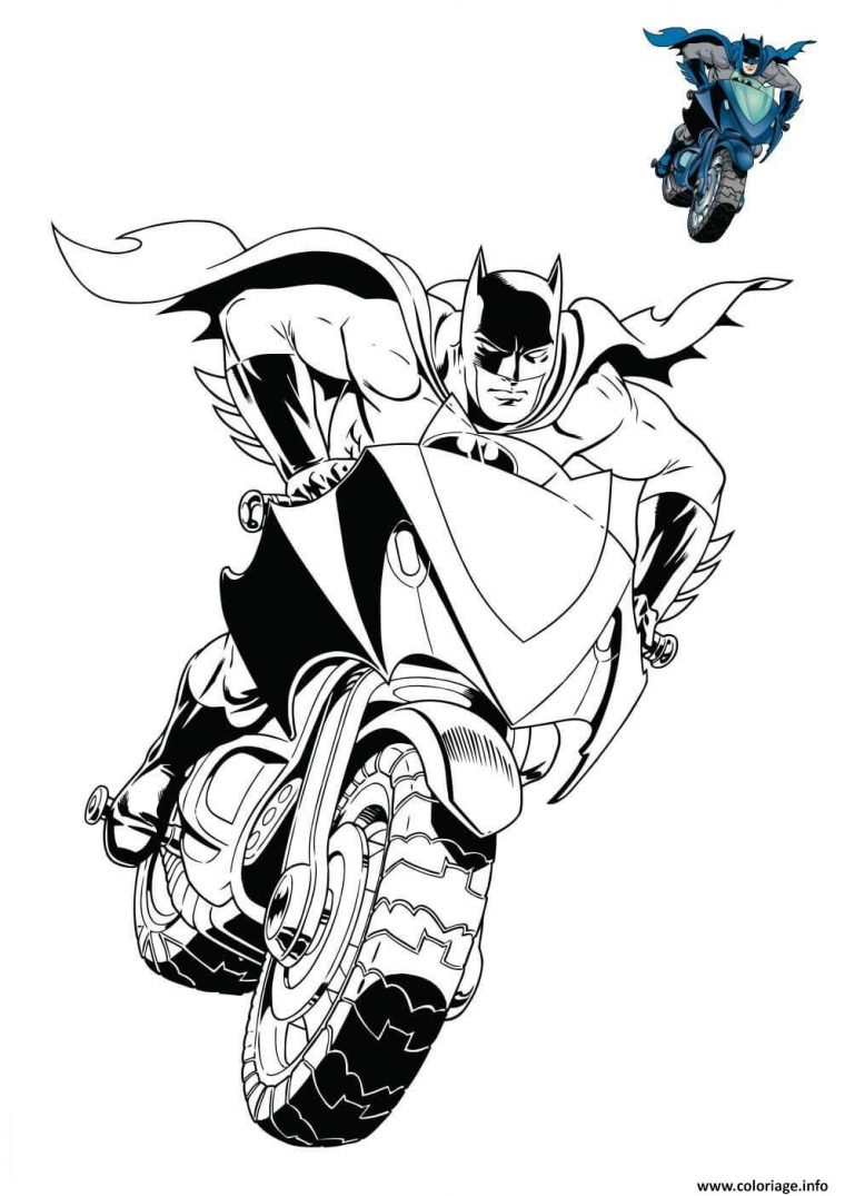 Coloriage Moto Homme Chauve Souris Dc Comics Dessin Batman encequiconcerne Coloriage Moto À Imprimer Gratuit