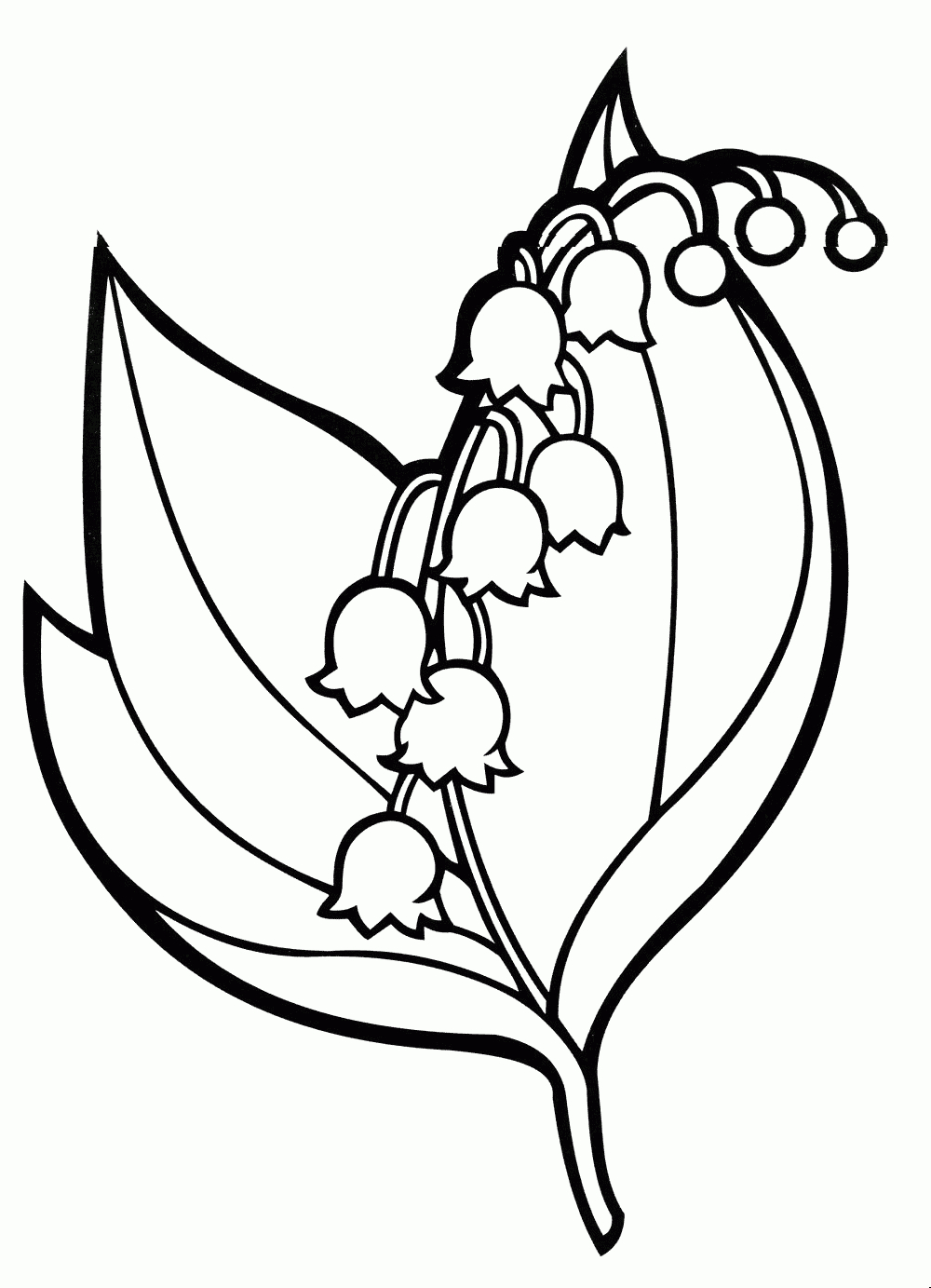 Coloriage - Muguet avec Cloriage 