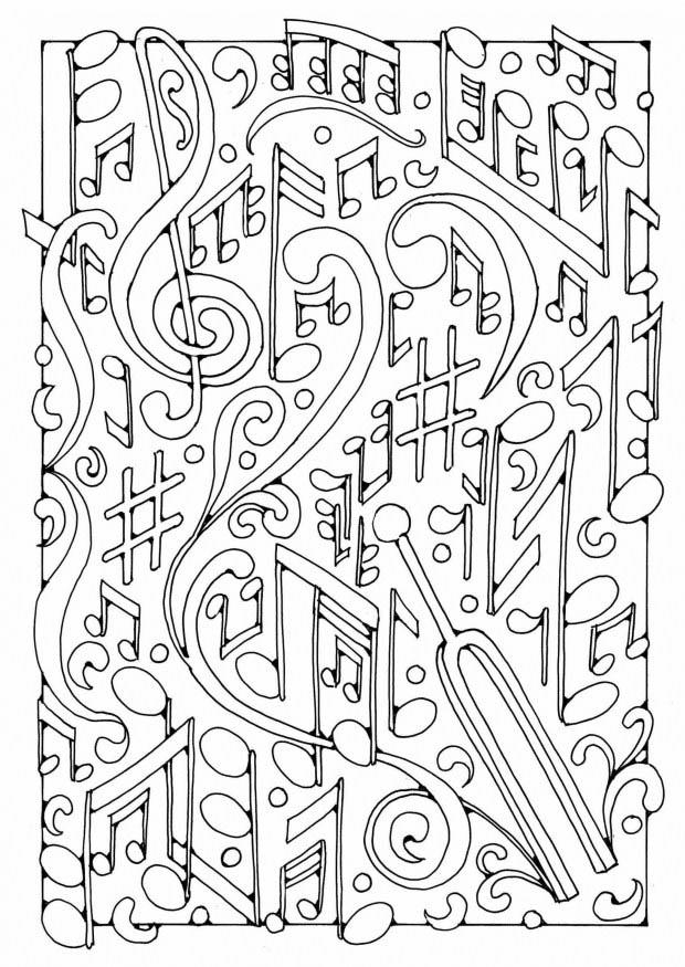 Coloriage Musique - Coloriages Gratuits À Imprimer destiné Coloriage Musique À Imprimer 