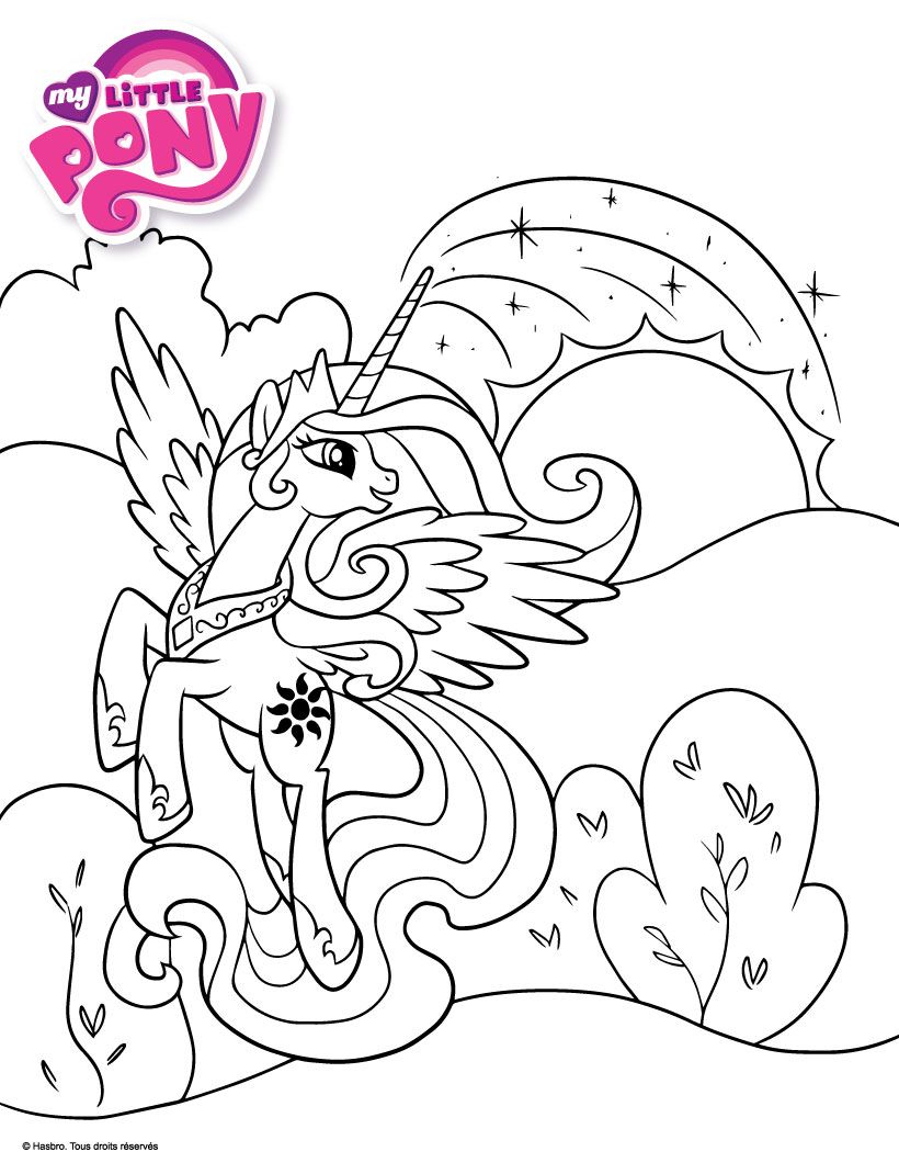 Coloriage My Little Pony  Coloriage Princesse, Coloriage encequiconcerne Poney Coloriage A Imprimer