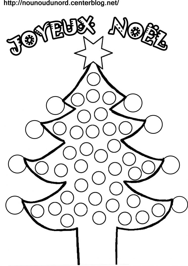 Coloriage Noel A Gommettes intérieur Coloriage Noel Gratuit