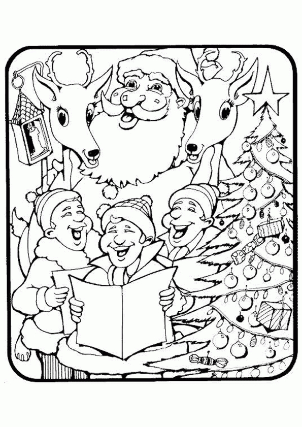 Coloriage Noel Chant Sur Hugolescargot tout Colorige Noel 