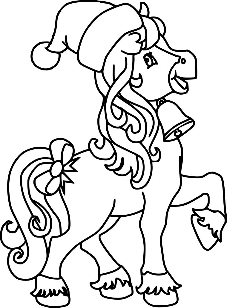 Coloriage Noël Cheval À Imprimer Sur Coloriages avec Coloriage De Noel À Imprimer