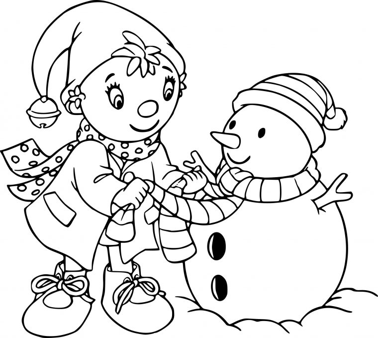 Coloriage Noel Oui-Oui À Imprimer avec Dessin Noel A Imprimer