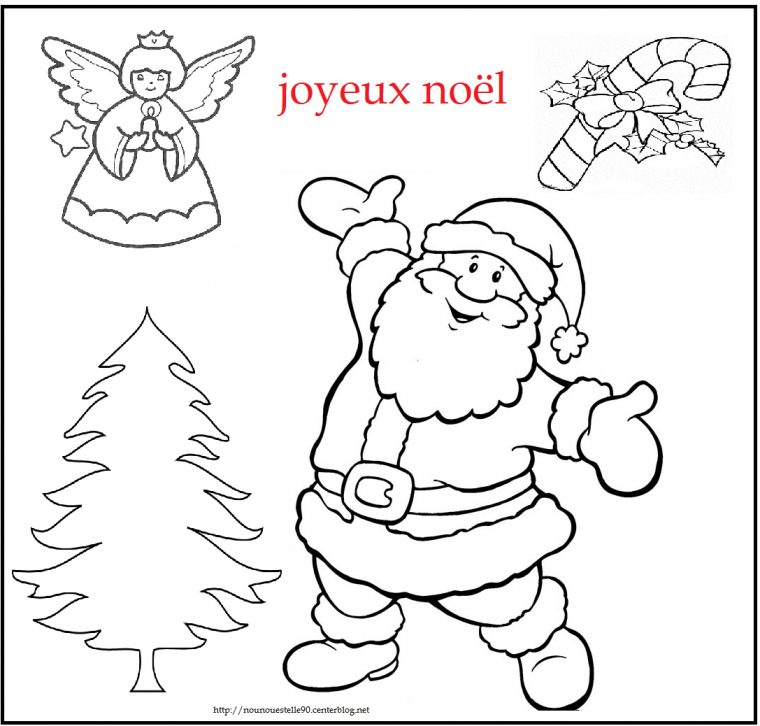 Coloriage Noel serapportantà Coloriage De Joyeux Noel