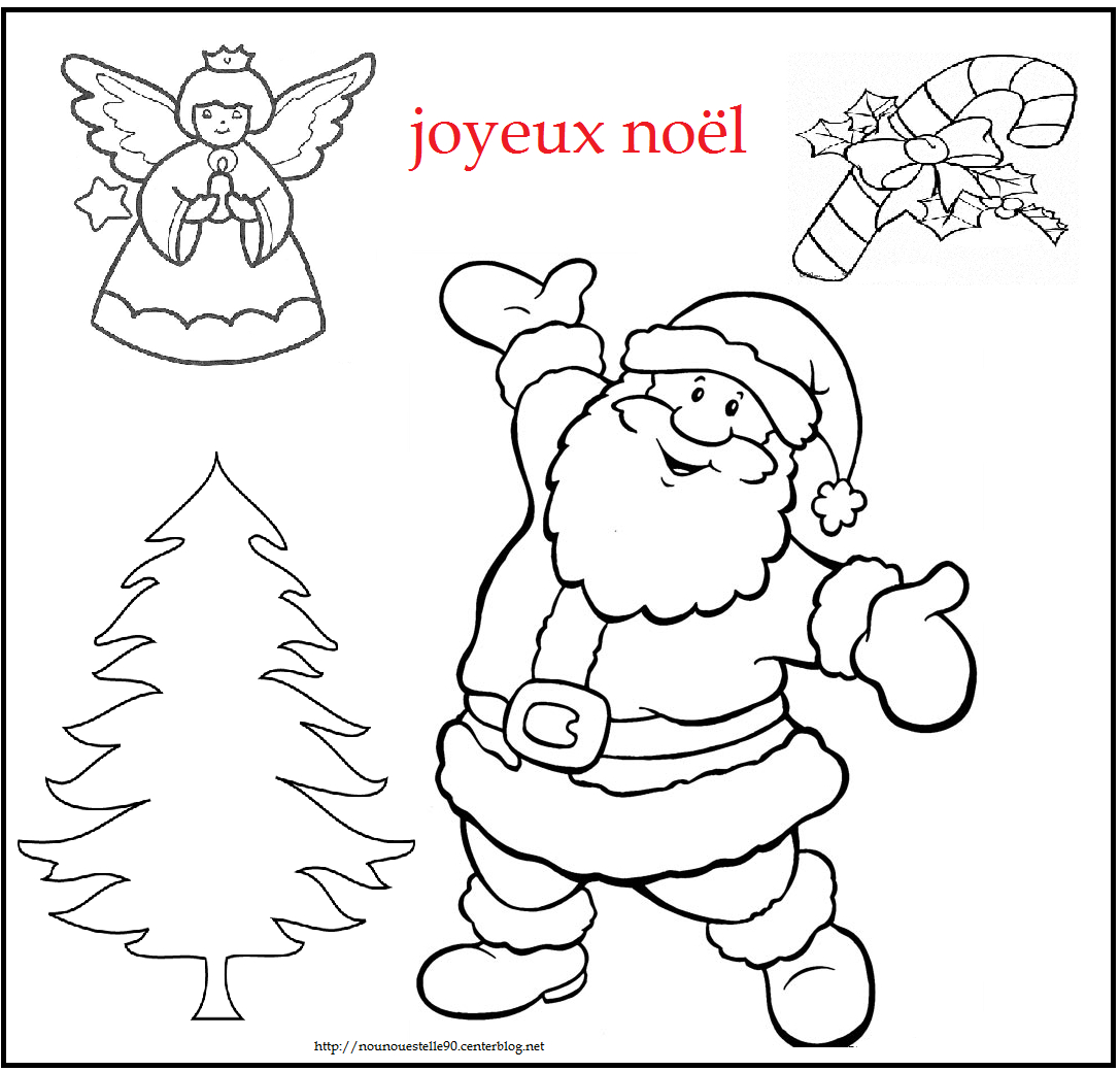 Coloriage Noel serapportantà Coloriage De Joyeux Noel 