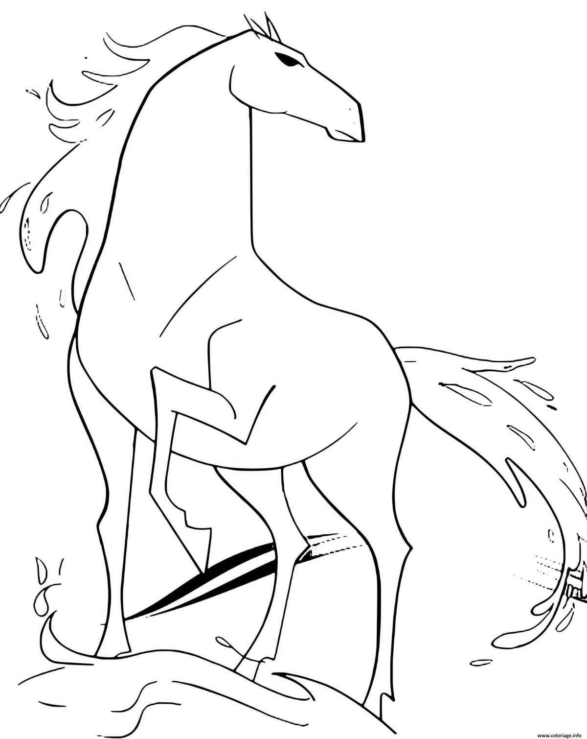 Coloriage Nokk Cheval Reine Des Neiges 2 Disney Dessin La tout Coloriage Magique Cheval