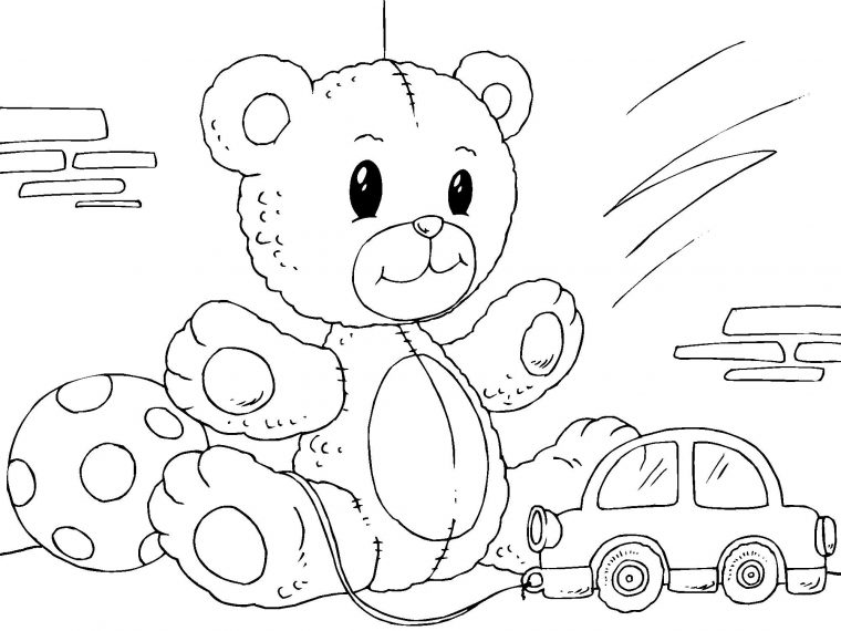 Coloriage Nounours – Coloriages Gratuits À Imprimer intérieur Nounours Dessin A Imprimer