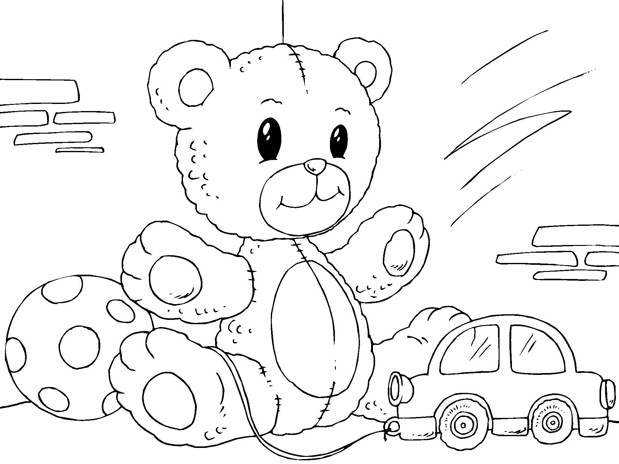 Coloriage Nounours - Coloriages Gratuits À Imprimer intérieur Nounours Dessin A Imprimer 