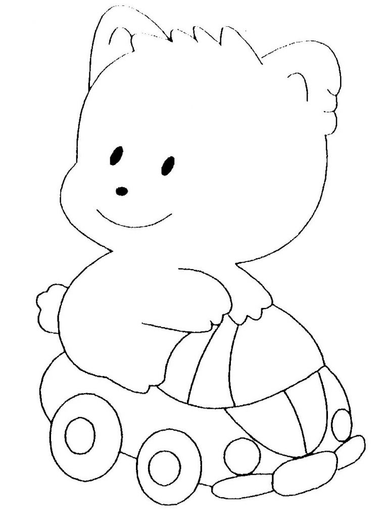 Coloriage Nounours dedans Dessins Nounours