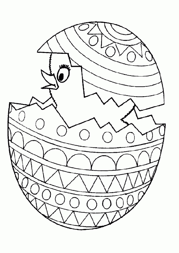 Coloriage Oeuf De Paques 16 Sur Hugolescargot destiné Coloriage De Paques Gratuit 