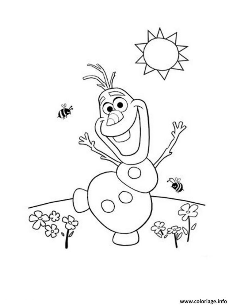 Coloriage Olaf Tout Joyeux Nature Dessin Olaf À Imprimer destiné Coloriage Nature À Imprimer