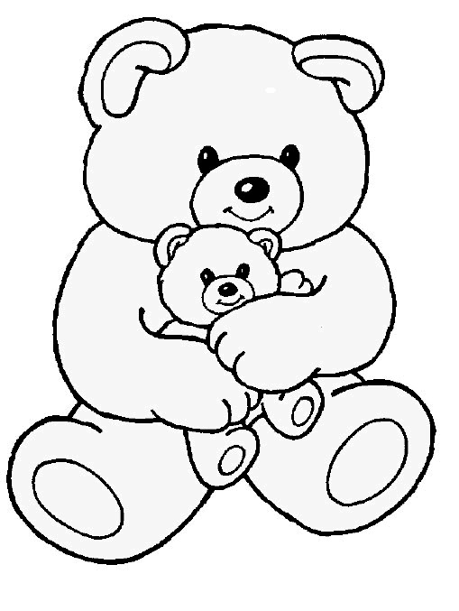 Coloriage Ours Et Peluche Dessin Gratuit À Imprimer concernant Dessiner Un Ours En Peluche