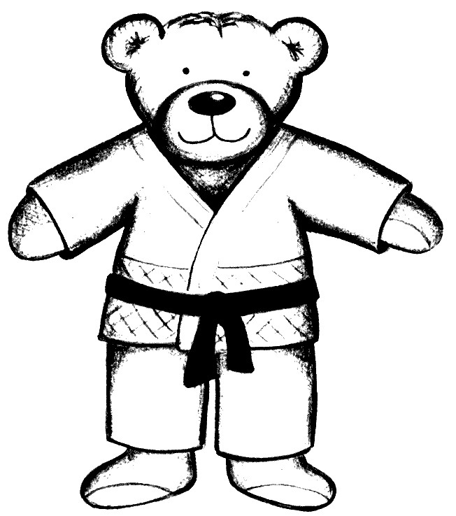 Coloriage Ours Judoka Dessin Gratuit À Imprimer intérieur Coloriage Ours À Imprimer