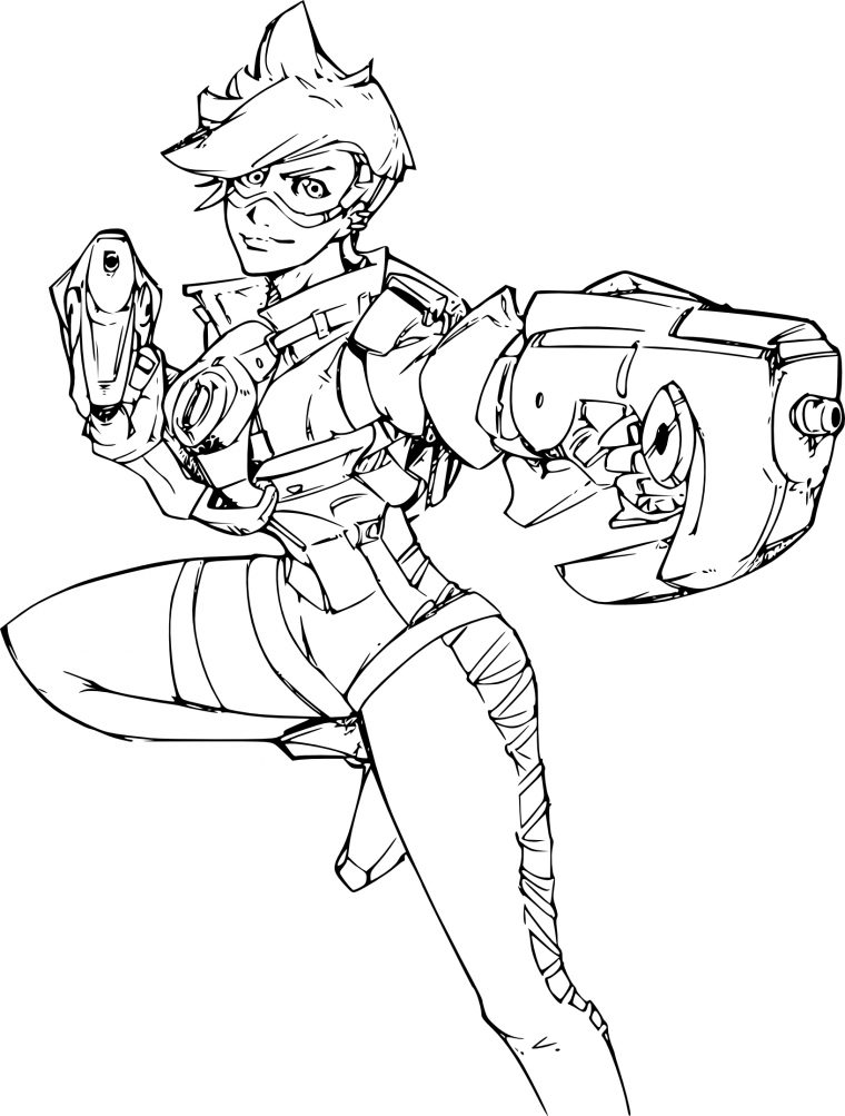 Coloriage Overwatch À Imprimer pour Dessin À Imprimer