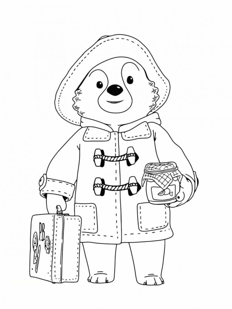 Coloriage Paddington : 22 Dessins À Imprimer Gratuitement pour Livre Coloriage À Imprimer