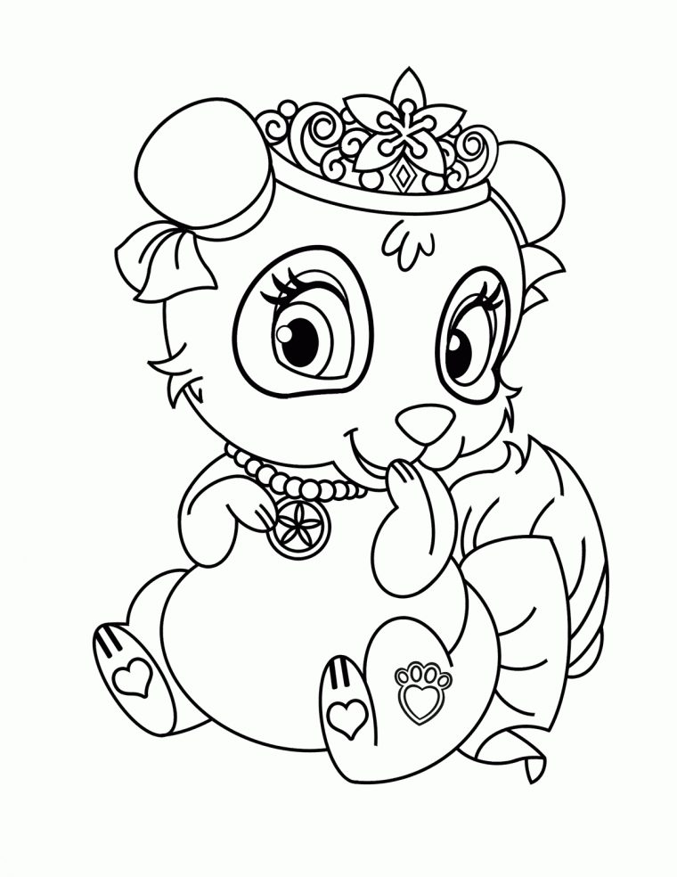 Coloriage – Panda Blossom destiné Panda Dessin