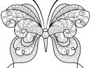 Coloriage Papillon Zentangle Jolis Motifs 15 Dessin Adulte intérieur Image Papillon À Imprimer