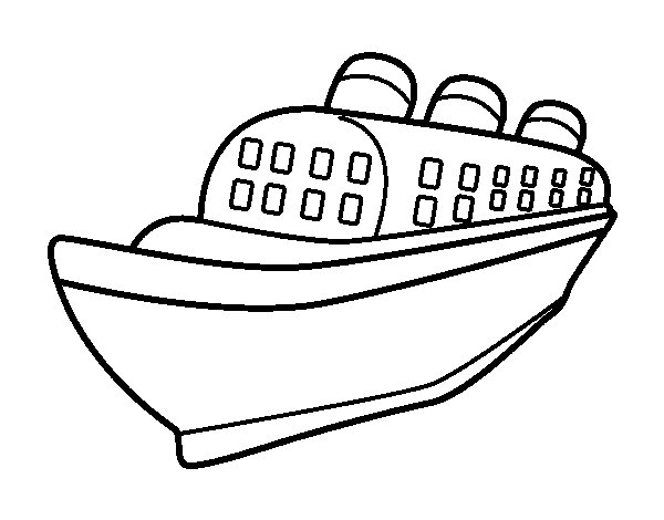 Coloriage Paquebot  Bateau De Croisière #140686 pour Dessin Paquebot