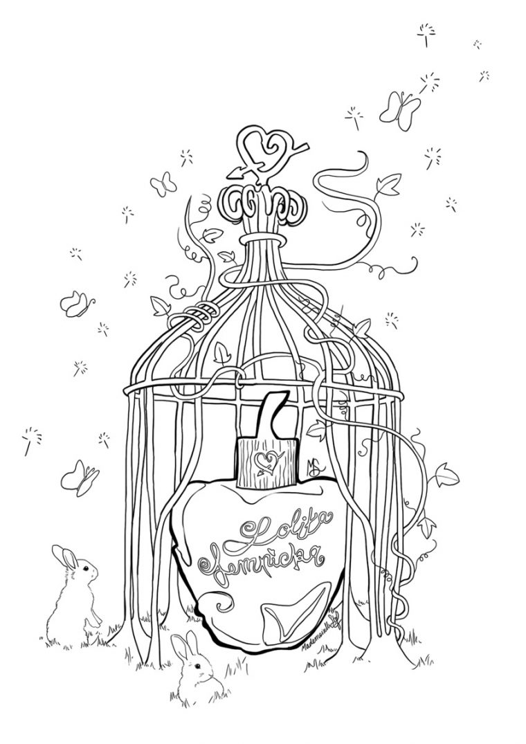 Coloriage : Parfum Lolita Lempicka I Mademoiselle Stef dedans Coloriage De Marque Page