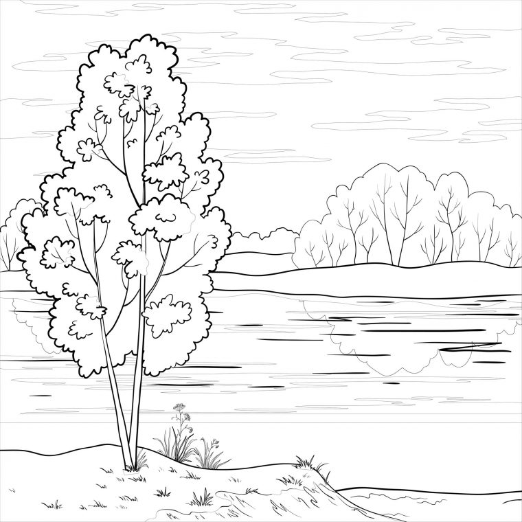 Coloriage Paysage #165803 (Nature) – Album De Coloriages à Dessin Nature