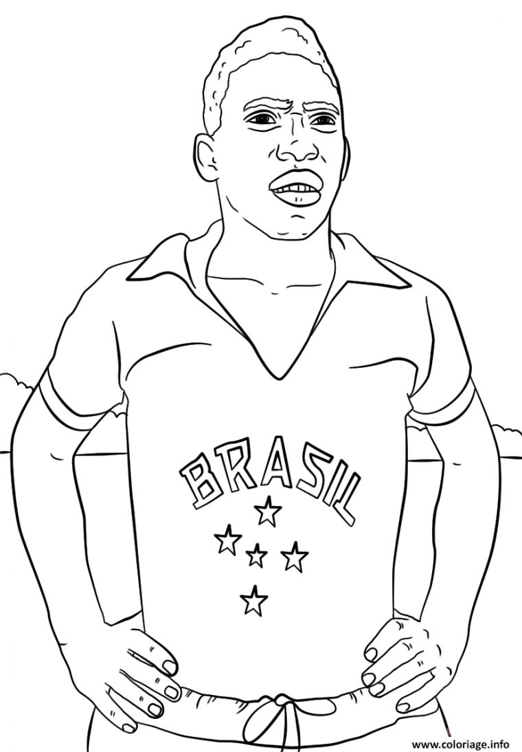 Coloriage Pele Foot Football Dessin Foot À Imprimer avec Coloriage Magique Foot