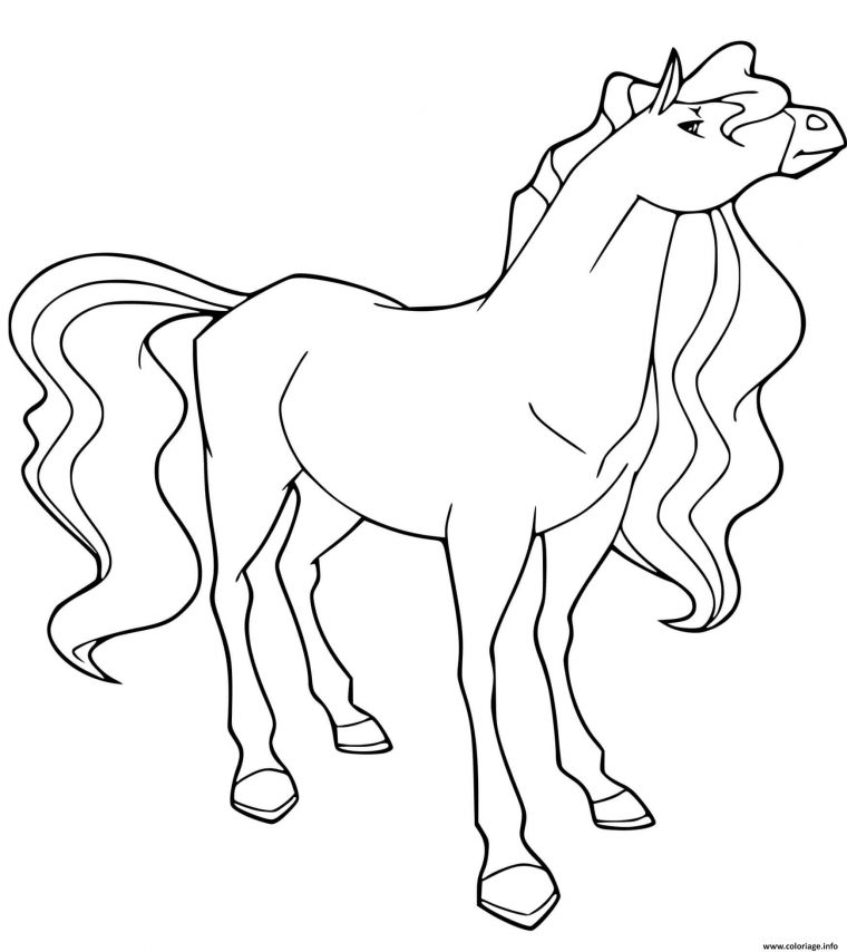 Coloriage Pepper Cheval De Zoe Warmbloods Hollandais tout Horseland Coloriage