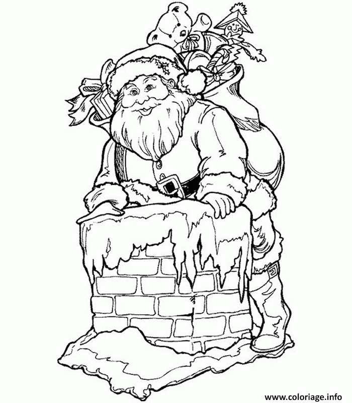 Coloriage Pere Noel 42 Dessin Pere Noel À Imprimer intérieur Dessin Père Noel À Imprimer 