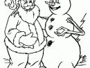 Coloriage Père Noel Et Bonhomme De Neige avec Pere Noel Coloriage A Imprimer