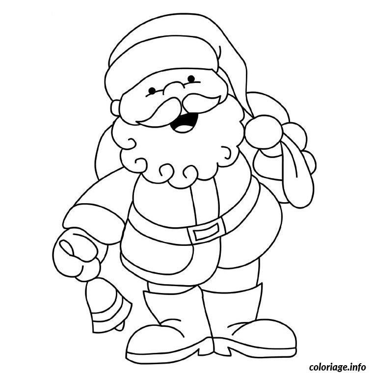 Coloriage Pere Noel Hotte Dessin Noel À Imprimer destiné Coloriage A Imprimer Pere Noel 